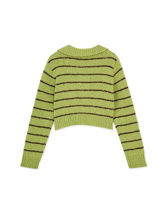 Lapel Line Knit Top