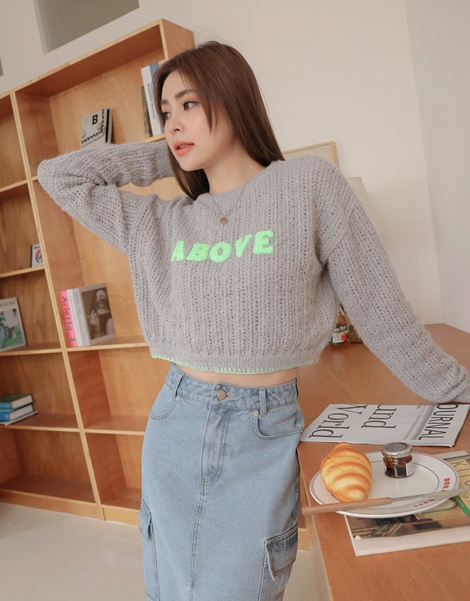 Alphabet Stitched Sweater