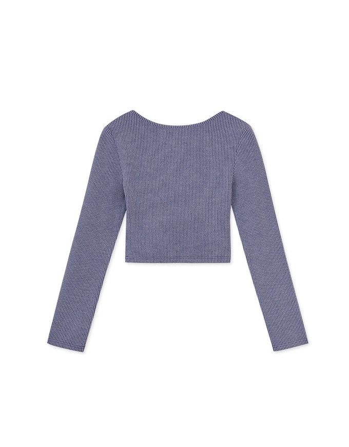 Sweetheart Neckline Knit Fitted Top