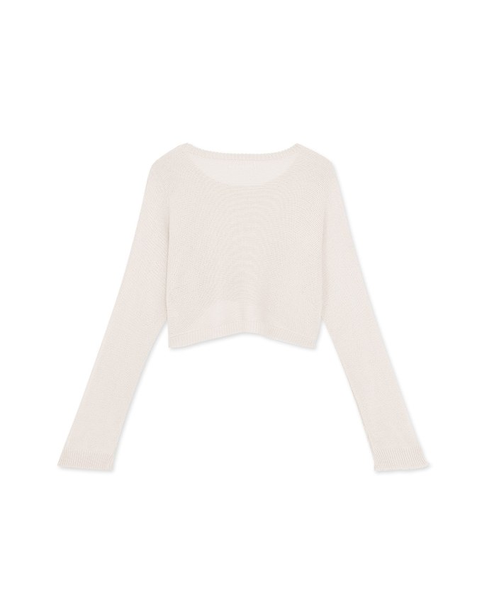 Multi-line Knit Crop Top