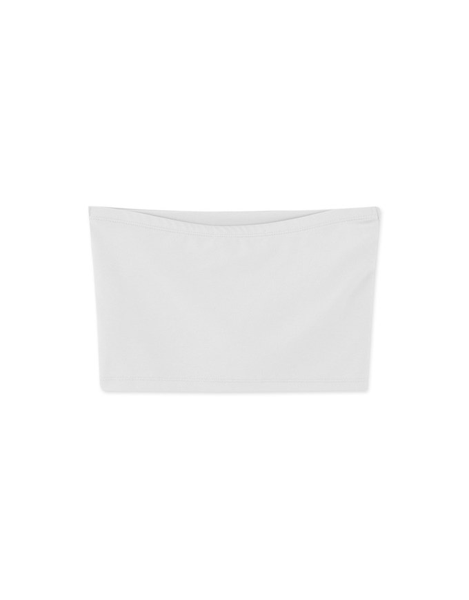 Silky Elastic Bra Padded Tube Top