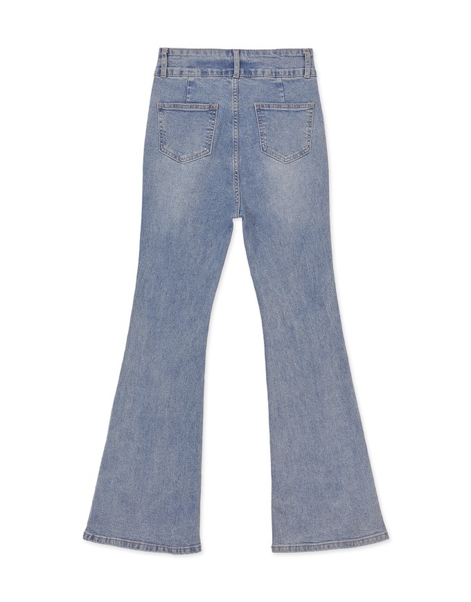 High Waisted Jeans Denim Flare Pants