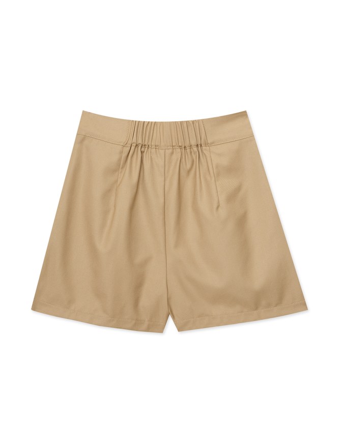 Casual Double Belt Slit Cargo Skort