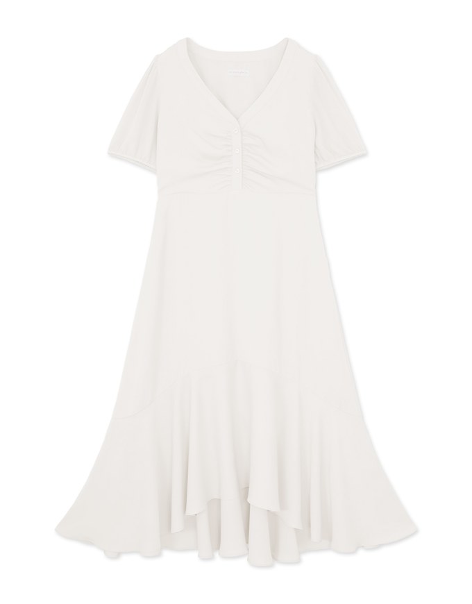 Chiffon Ruched Mermaid Long Dress