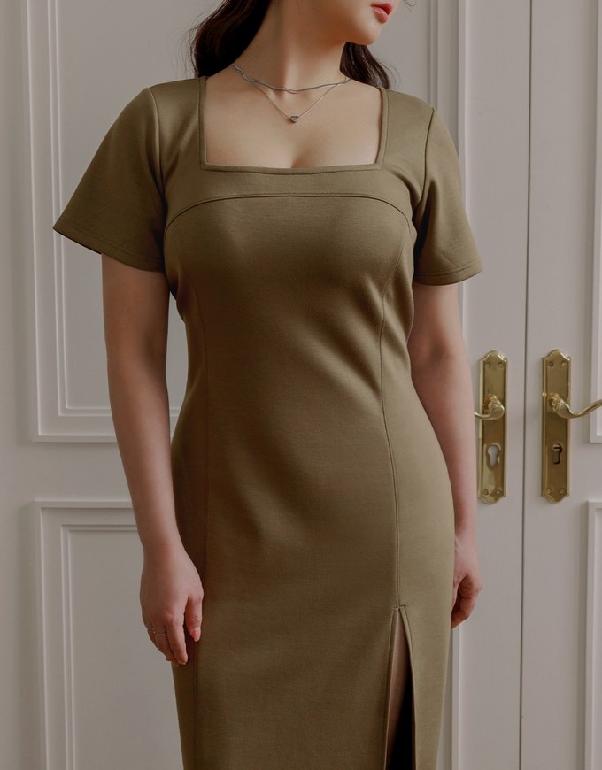 AIRY HOURGLASS BRA DRESS Short Sleeve Mini Dress