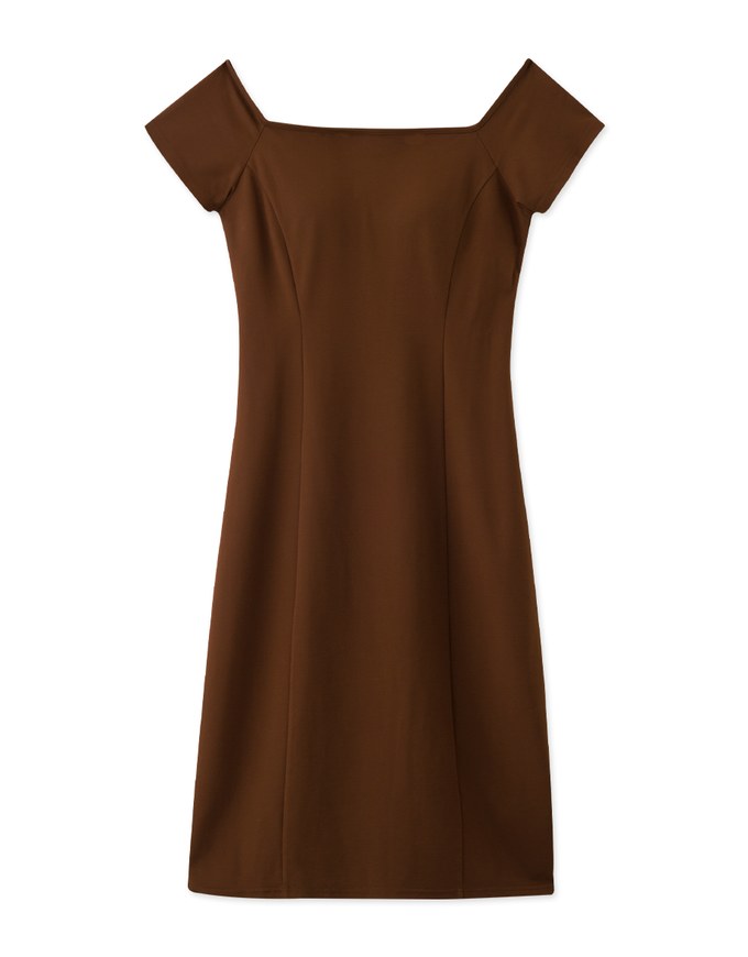 AIRY HOURGLASS Cooling Bra Padded Off Shoulder Midi Dress