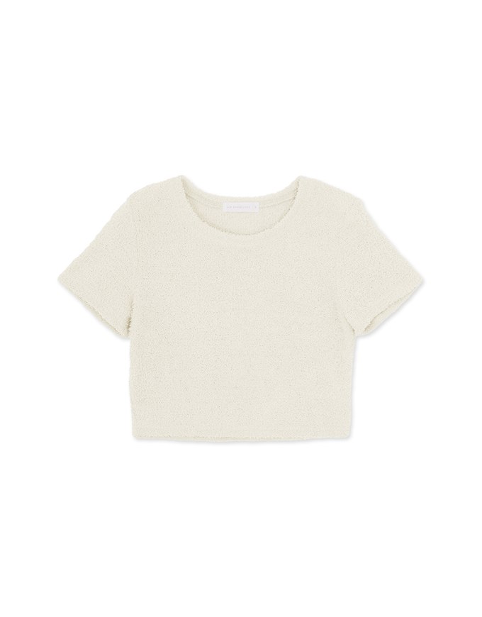 Textured Round Neck Knit Top