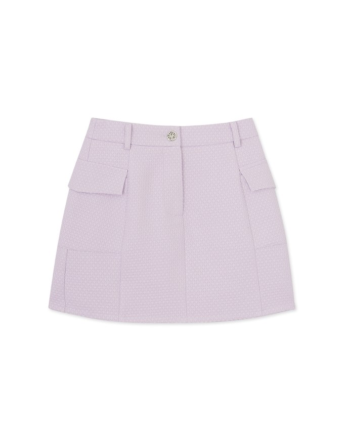 Minimalist Knit Tweed Skirts