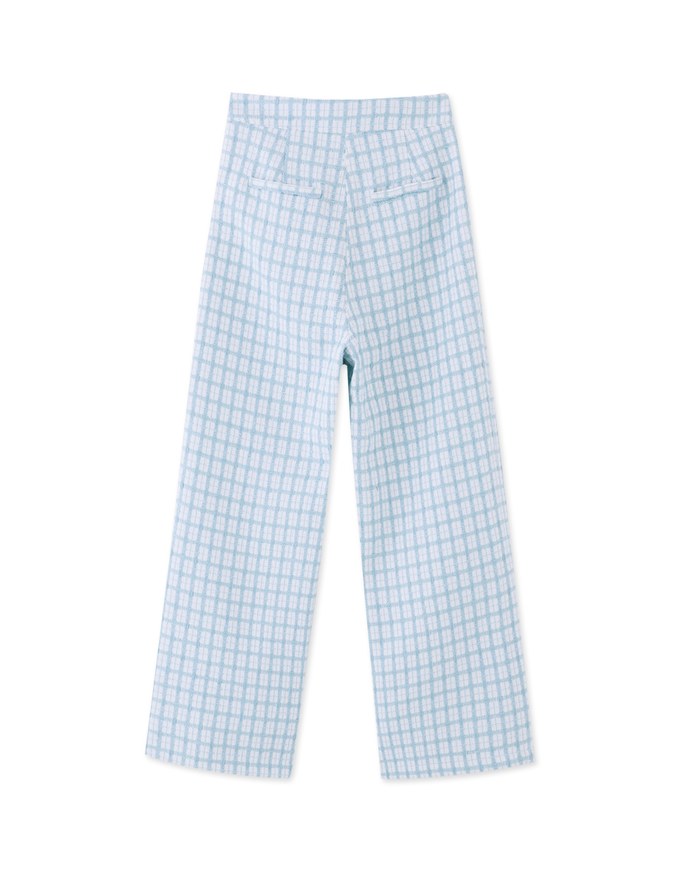 Bohemian Boho Style Tweed High Waisted Wide Pants Culottes