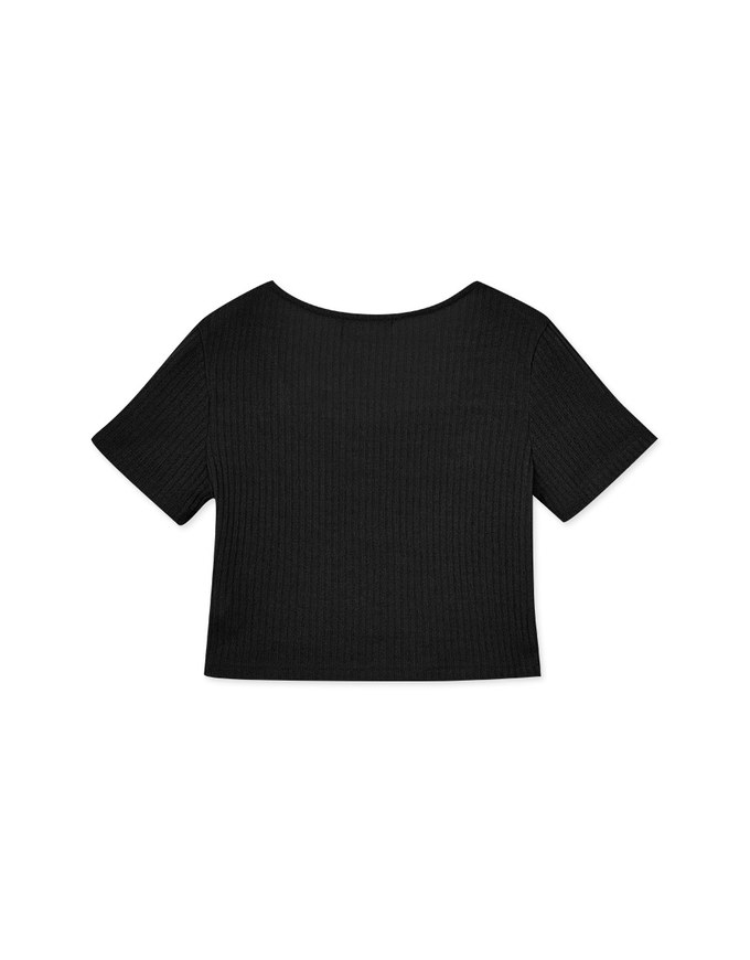 Square-Neck Straight Line Top