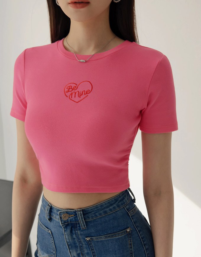 BE MINE Side Scrunch T-Shirt