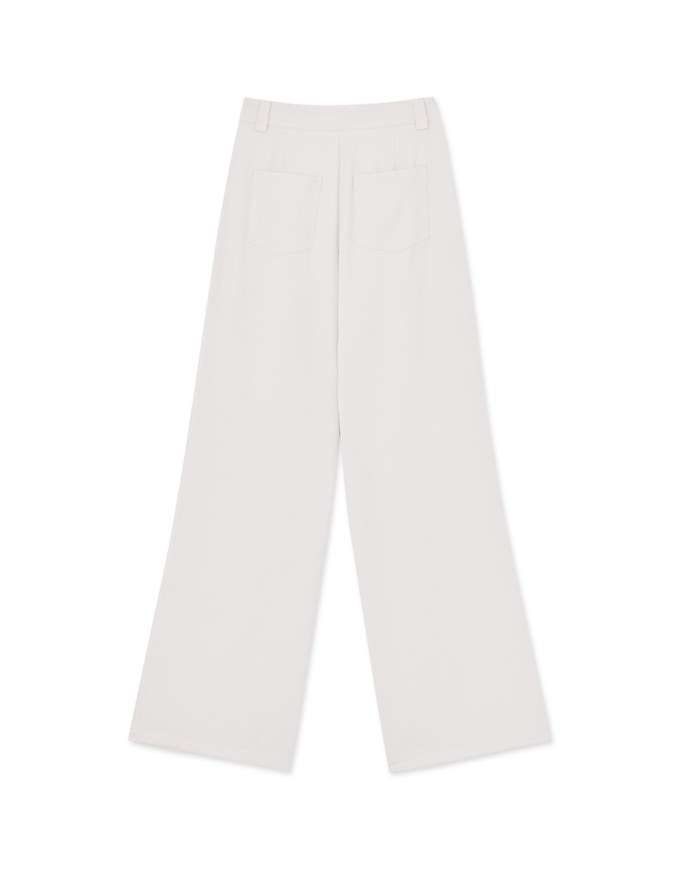 Slim Pleated Long Pants