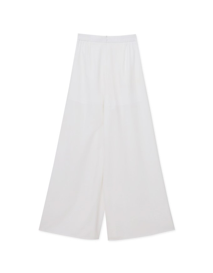Stylish Pleated High Waisted Wide Pants Culottes