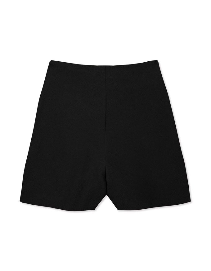 Pleated Waistless Suit Shorts