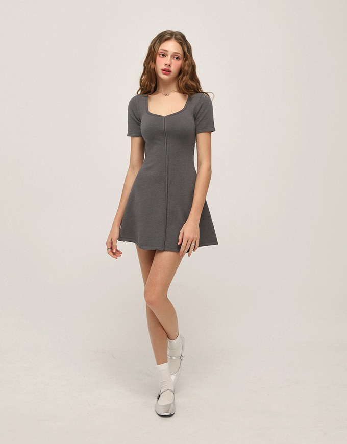 Heart-shaped Leisure Bodycon Dress