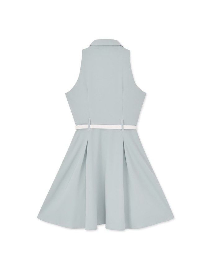 Adventure Style Shirt Vest Mini Dress (With Belt)