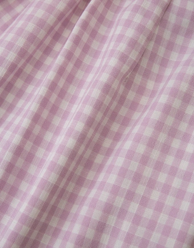 SET WEAR of TOP and SHORTS French Checkered Prints Twisted Design ( Cotton Synthetics)