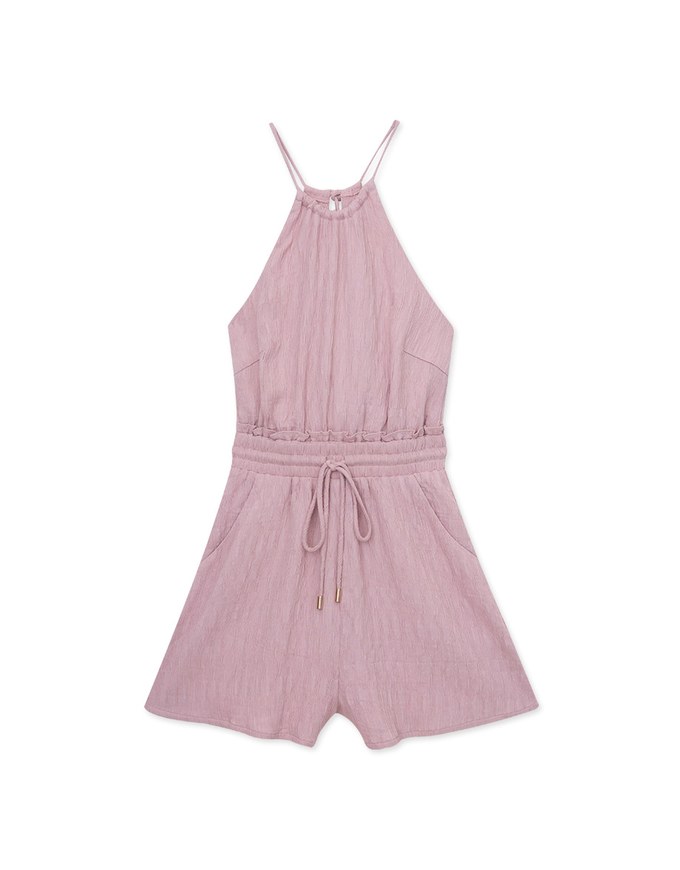 Ruched Halter Jumpsuit