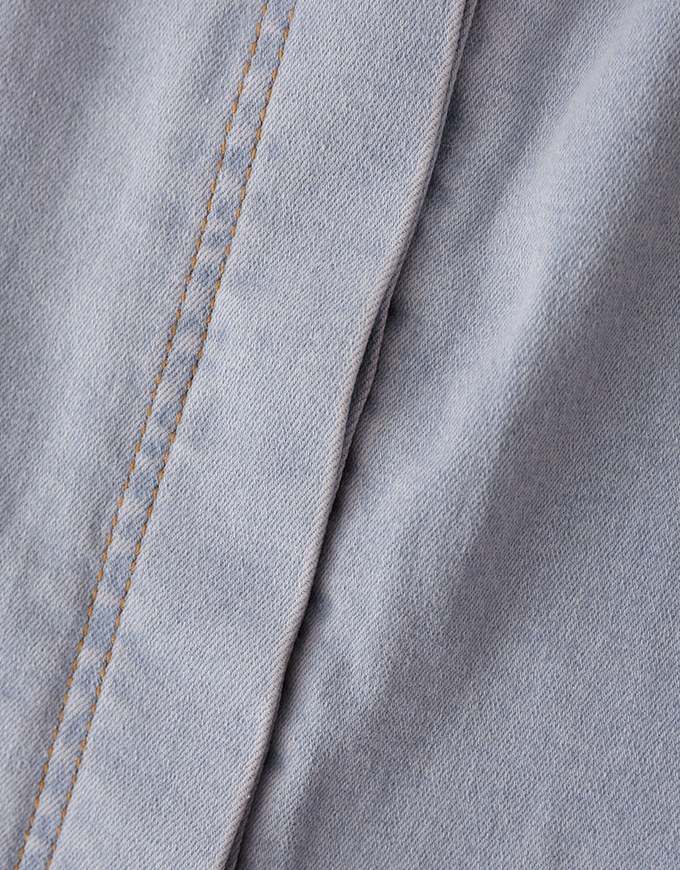 【Den!m LITE】Perfect Waistline Midi Skirt Botton Down Extra High Waisted Denim Jeans Long Skirt