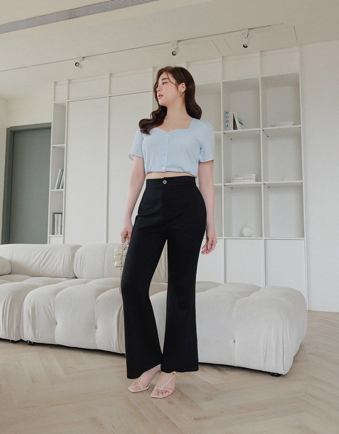 AIRY HOURGLASS High Waisted Slimming Wide Leg Pants Culottes