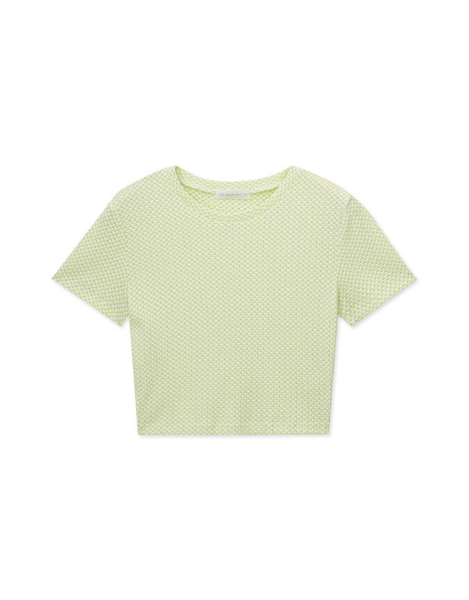 Vibrant Summer Textured Short Sleeve Top