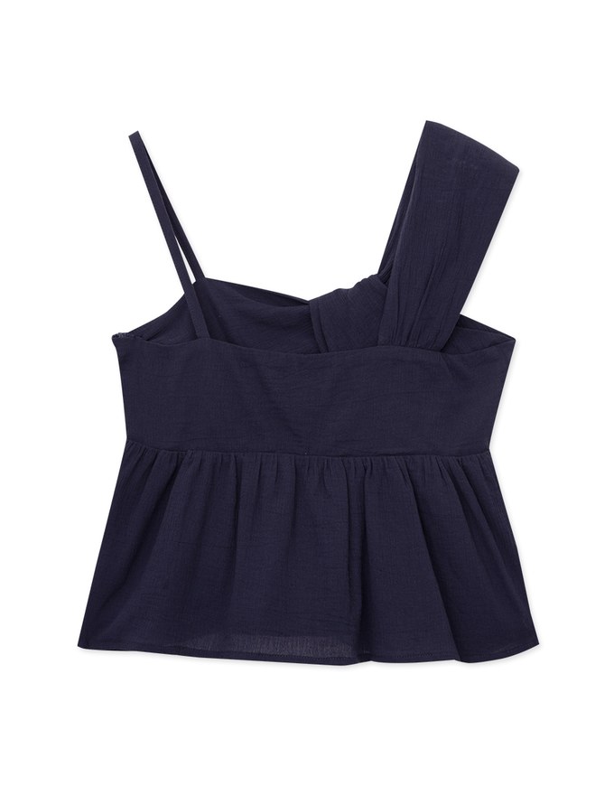 Sweet Asymmetric Knotted Tank Top