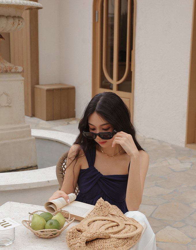 Sweet Asymmetric Knotted Tank Top