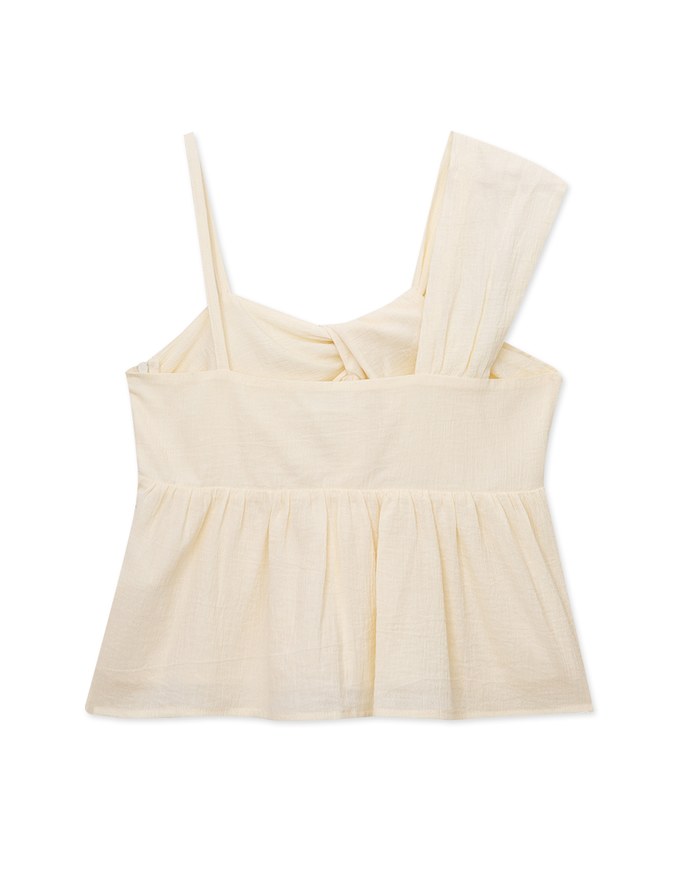 Sweet Asymmetric Knotted Tank Top