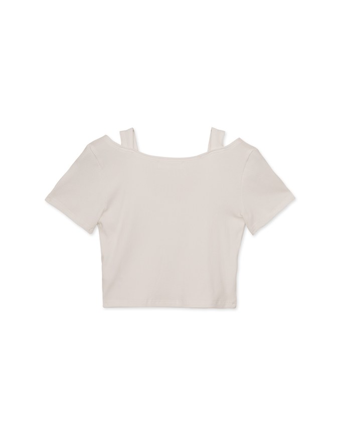 Dual Strap Cut Out Knit Top