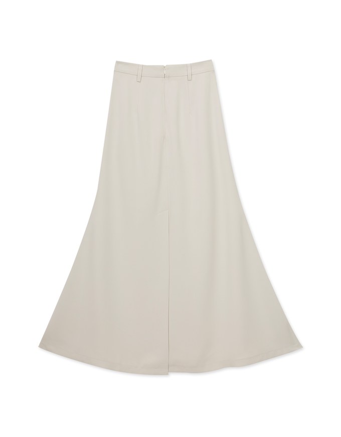 French Style Front Slit Long Skirt