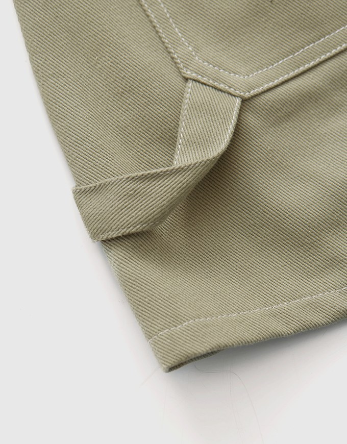 Stitched Heavyweight Jeans Denim Shorts