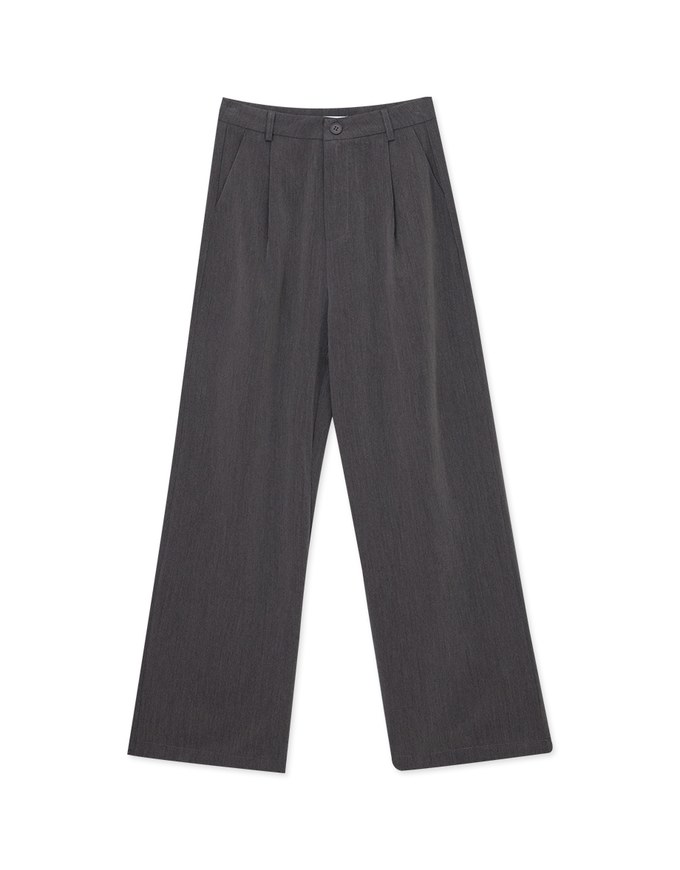 Chic Suit Pleated High Waist Wide Pants Culottes