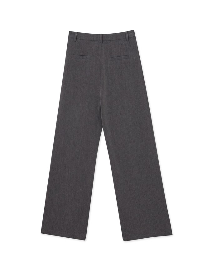 Chic Suit Pleated High Waist Wide Pants Culottes