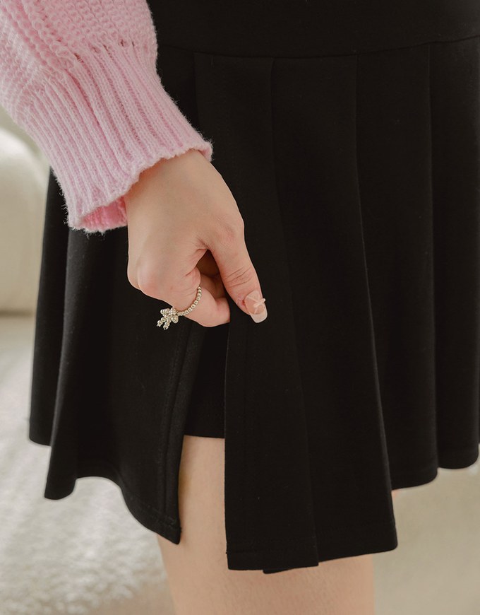 AIRY HOURGLASS Pleated Skort Skirt With Underpants Preppy A Line Tennis Mini Skirt