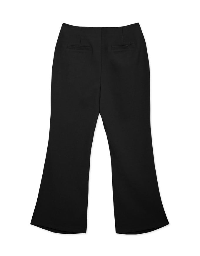 Regular Length High Waist Flared Trousers