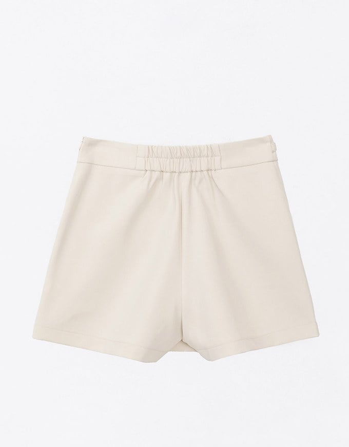 Heart Shaped Pearl Embellished Skorts With Pockets