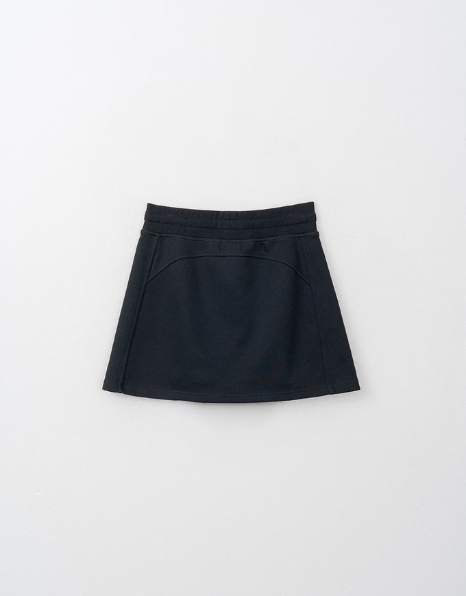 H Line Straight Cut Mini Skirt