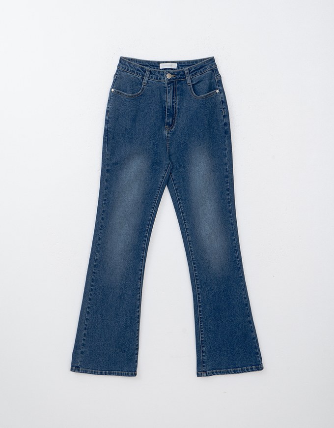 【Den!m LITE】Flare Jeans Denim Trousers with Bowknot Embroidered