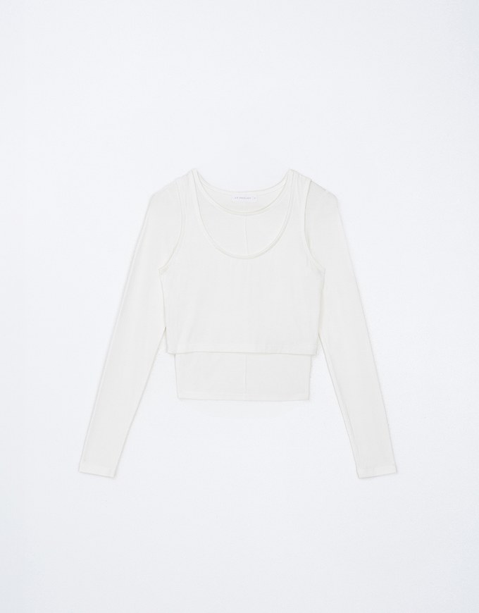 Layered Two Piece Cotton Top