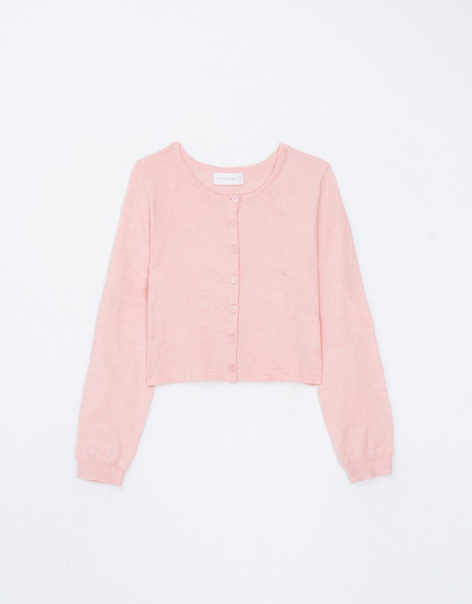 Classic Plain Knit Cardigan