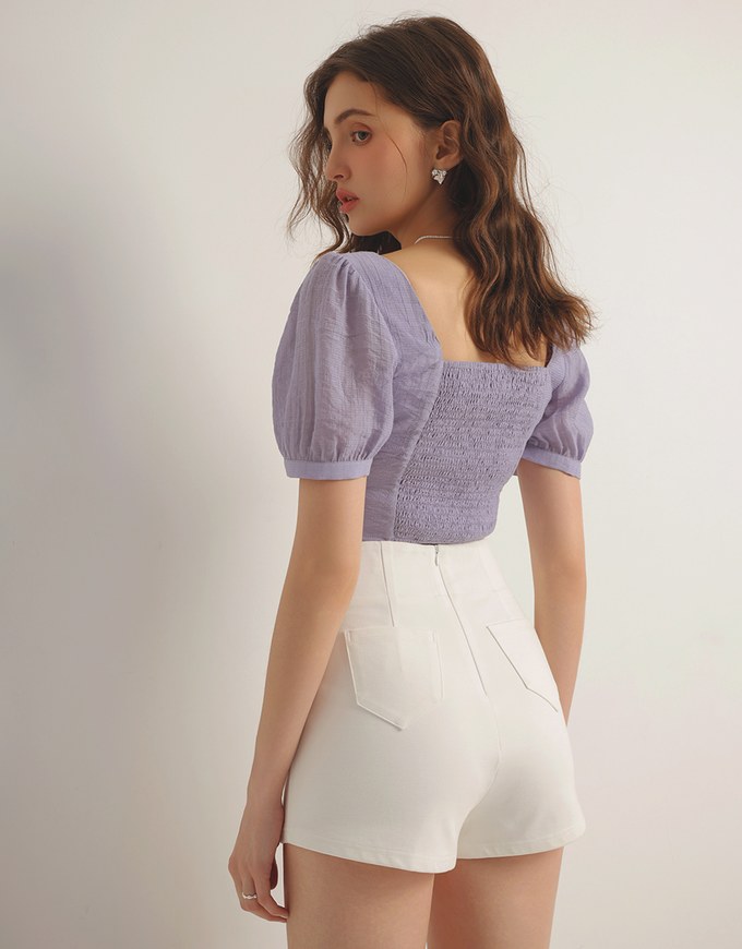 AIRY HOURGLASS Cooling High Waist Sculpted Shorts with Back Pockets
