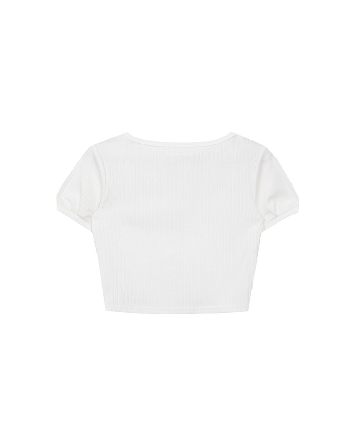 Classic Square Neck Ribbed Crop Top
