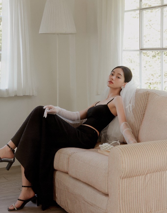 Bubble Gauze Textured High Waist Flowy Maxi Skirt