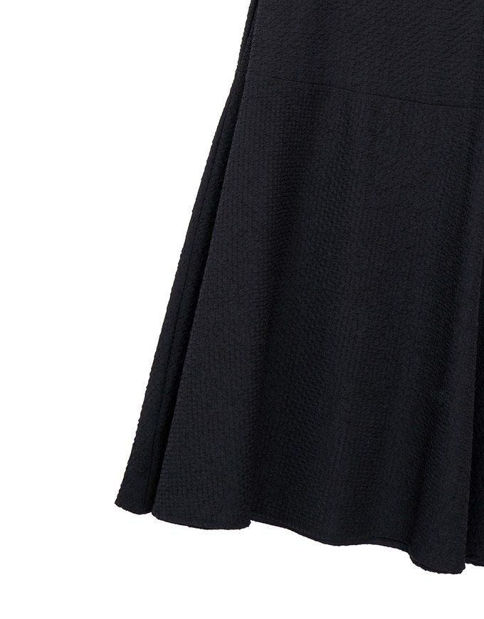 Bubble Gauze Textured High Waist Flowy Maxi Skirt