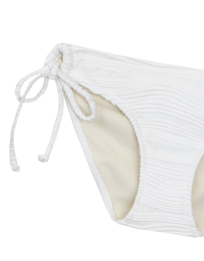 Ripple Textured Adjustable Double Side Tie Bikini Bottoms