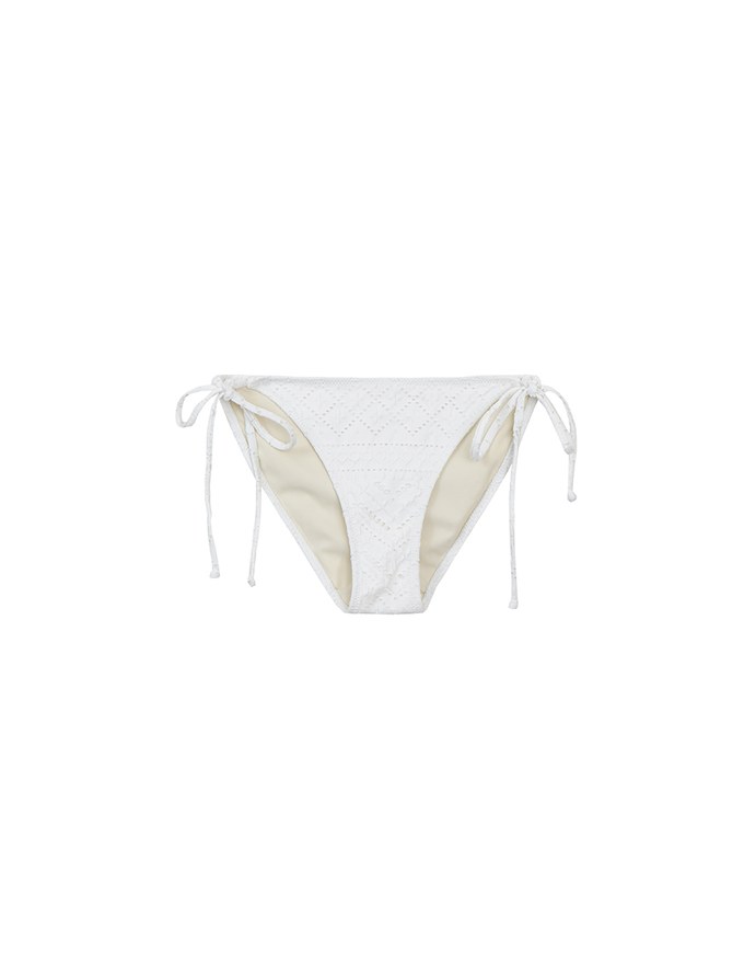 【GUT GUT Design】 Lace Embroidery Bikini Bottoms with Side Tie Detail