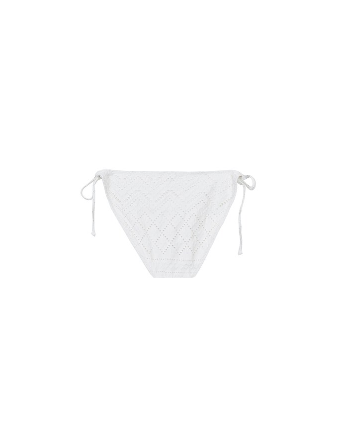 【GUT GUT Design】 Lace Embroidery Bikini Bottoms with Side Tie Detail