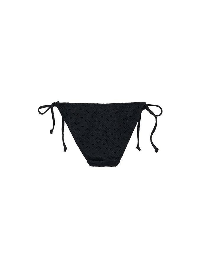 Eyelet Lace Side Tie Bikini Bottoms