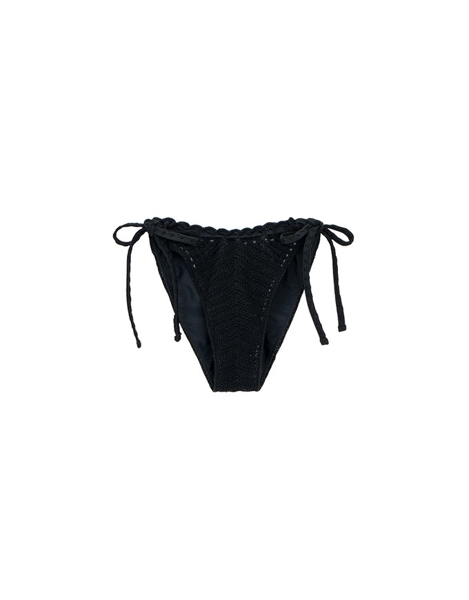 Bohomian Crochet Knit Double Side Tie Bikini Bottoms
