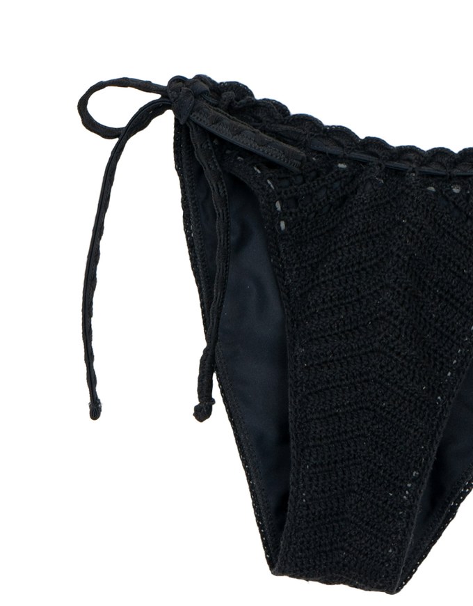 Bohomian Crochet Knit Double Side Tie Bikini Bottoms